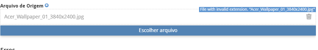 Validação com range e mensagem